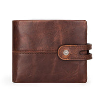 Portefeuille en cuir lisse style rétro RFID - L’élégant™ Default Title