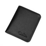 Portefeuille en cuir véritable - L'élégant™ noir v2