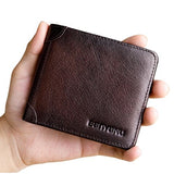 Portefeuille cuir fin - L’élégant™ noir