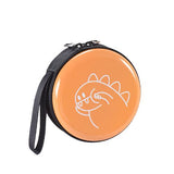 Petit porte monnaie en métal dinosaure rond - L’évasion™ orange