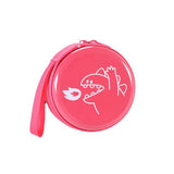 Petit porte monnaie en métal dinosaure rond - L’évasion™ rose