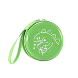 Petit porte monnaie en métal dinosaure rond - L’évasion™ vert