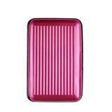 Porte-cartes en métal rigide RFID - Le secur™ rose