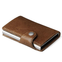Porte-cartes en cuir lisse RFID - Le secur™ 1