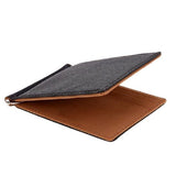 Porte-cartes fin bicolore - L’essentiel™ brun