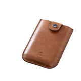 Porte-cartes avec tirette - L’essentiel™ brun