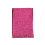 Porte-cartes en simili cuir brillant - L’essentiel™ rose rouge