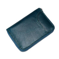 Porte-cartes en cuir anti-piratage - Le secur™ bleu