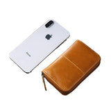 Porte-cartes rétro en cuir véritable RFID - Le secur™