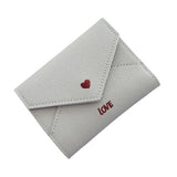 Porte monnaie enveloppe imprimé love - L’unique™ gris