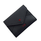 Porte monnaie enveloppe imprimé love - L’unique™ noir
