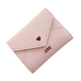 Porte monnaie enveloppe imprimé love - L’unique™ rose clair