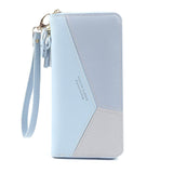 Porte monnaie long tricolore - L'unique™ bleu