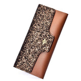 Portefeuille long et scintillant - L’unique™ brun