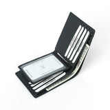 Portefeuille fin en simili cuir carbone RFID - L’unique™