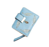 Portefeuille court orné - L’unique™ bleu