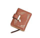 Portefeuille court orné - L’unique™ brun