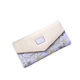 Portefeuille enveloppe imprimé fleur - L’unique™ violet