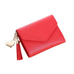 Portefeuille enveloppe avec pendentif - L’unique™ rouge rose