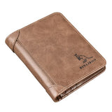 Portefeuille en simili cuir avec protection RFID - L’unique™ cacao