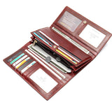 Portefeuille en cuir long RFID - L’élégant™