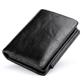Portefeuille en cuir original rétro RFID - L’élégant™ noir