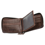 Portefeuille en cuir ancien vintage - L’élégant™