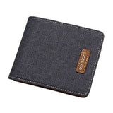 Portefeuille en tissu effet jeans - L’unique™ noir