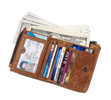 Portefeuille vintage en cuir gravé - L’élégant™