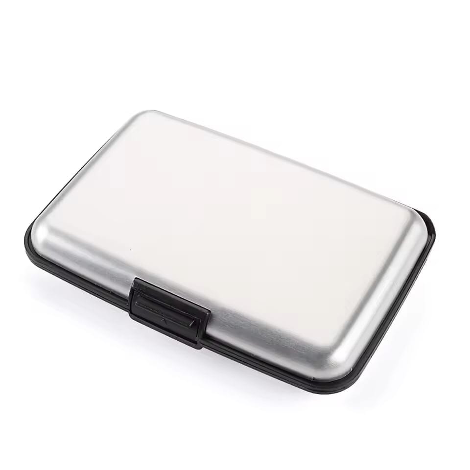 Porte-cartes en métal rigide lisse RFID - Le Classique™ blanc