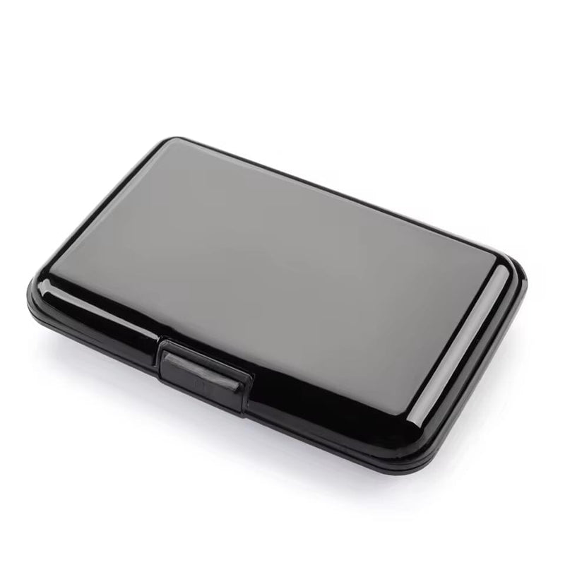 Porte-cartes en métal rigide lisse RFID - Le Classique™