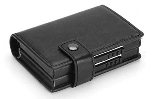 Porte-cartes double en aluminium RFID - Le Classique™