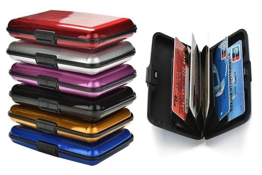 Porte-cartes en métal rigide RFID - Le Classique™