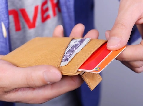 Porte-cartes en cuir véritable fin RFID - Le Secur™
