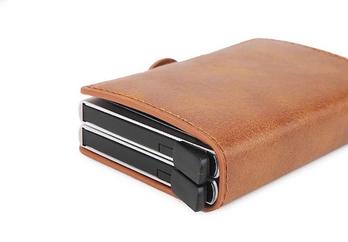 Porte-cartes double en métal RFID - Le Secur™