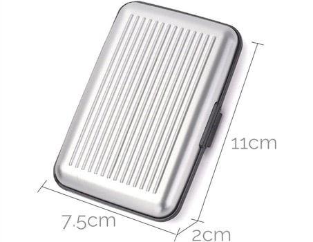 Porte-cartes en métal rigide RFID - Le Classique™