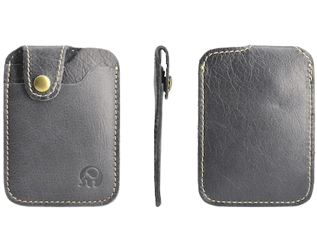 Porte-cartes en cuir véritable extra fin - Le Classique™