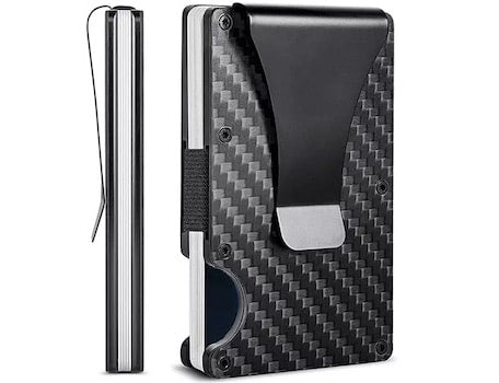 Porte-cartes en métal fibre de carbone RFID - Le Titan™