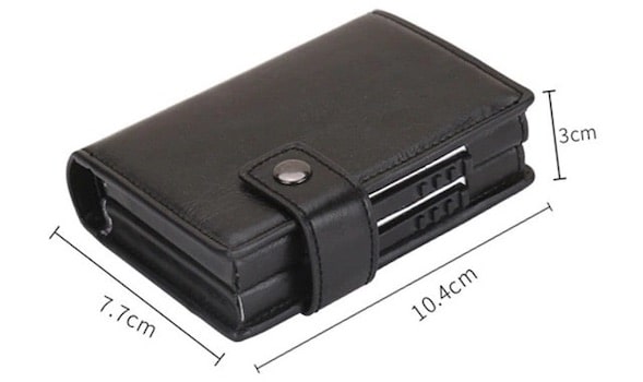 Porte-cartes double en aluminium RFID - Le Classique™