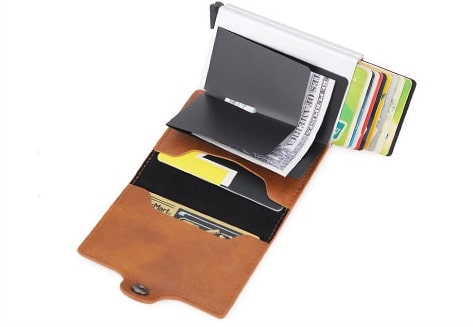 Porte-cartes double en métal RFID - Le secur™