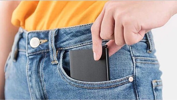 Porte-cartes en métal automatique RFID - Le Secur™