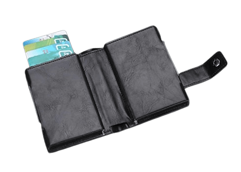 Porte-cartes double en aluminium RFID - Le Classique™