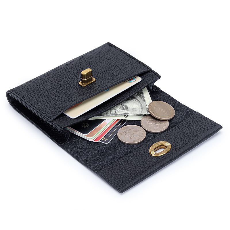 Portefeuille en cuir véritable grainé - Le Classique™