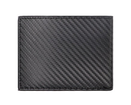Portefeuille en cuir carbone RFID - Le Classique™