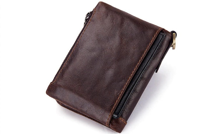 Portefeuille en cuir avec chaîne RFID - L’Héritage™