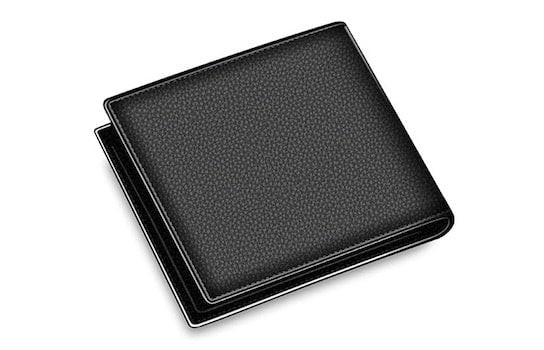 Portefeuille en cuir véritable - Bison Denim - L’Absolu™