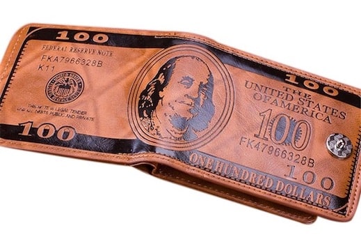 Portefeuille imprimé dollars - L’Audacieux™