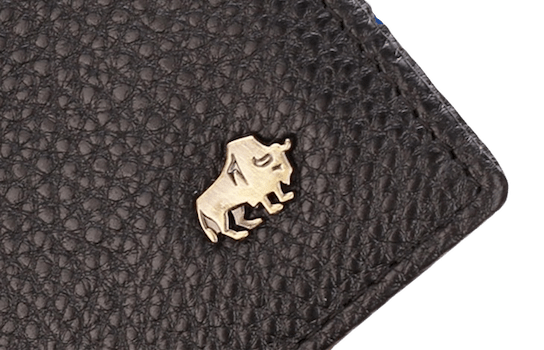 Portefeuille en cuir véritable - Bison Denim - L’Absolu™