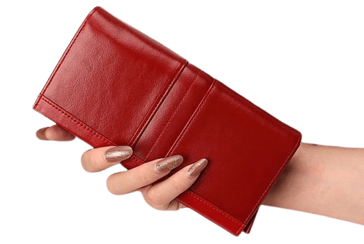 Portefeuille en cuir couleur unie RFID - L’Absolu™