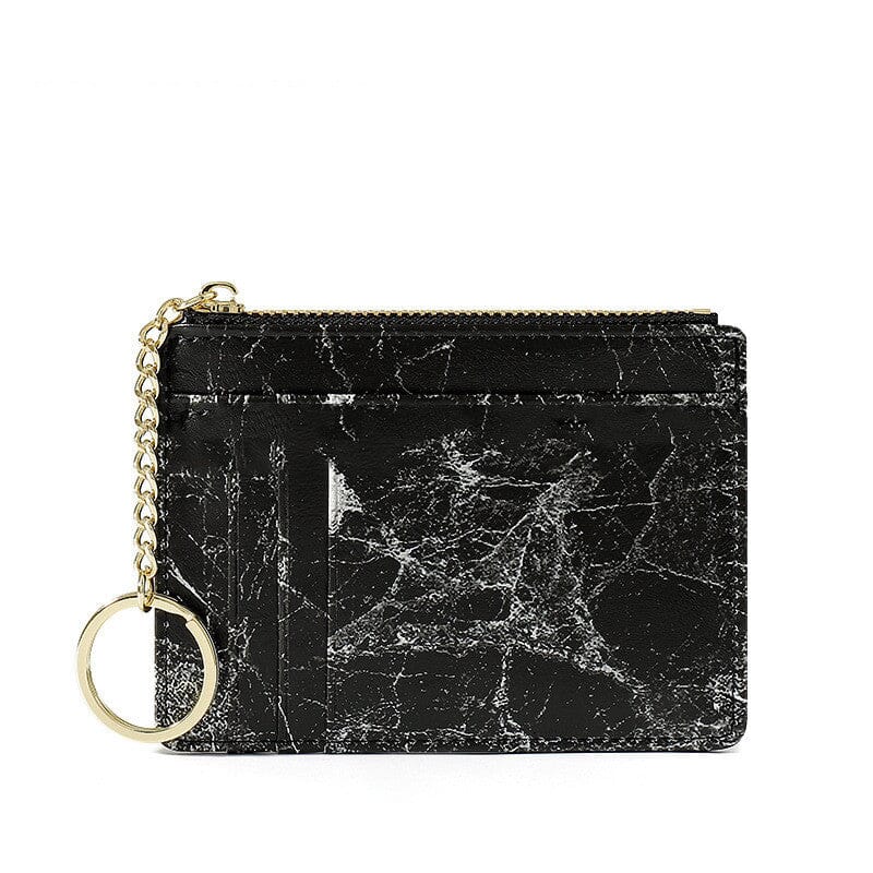 Porte-cartes en cuir pu imprimé léopard - Le Classique™